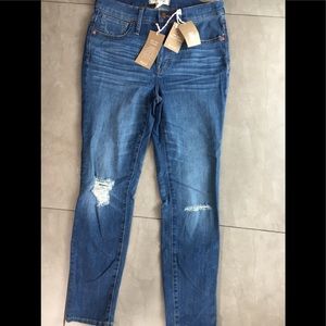 NWT Madewell Size 27 skinny crop Delmar wash: eco